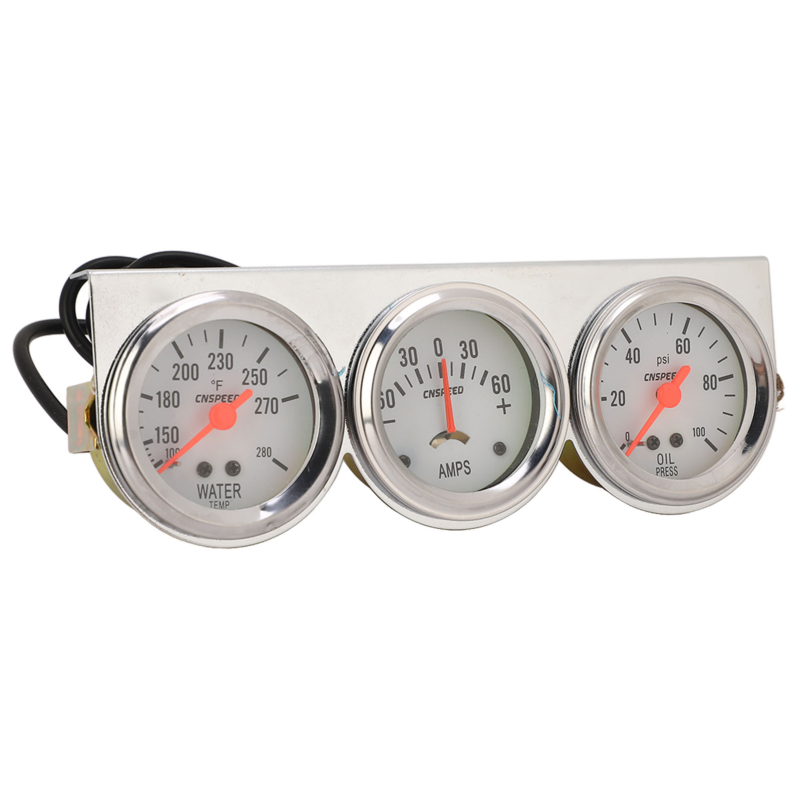 3-in-1 Universal-instrumentensatz (52 Mm): Amperemeter, Öldruckanzeige, Wassertemperaturanzeige Für 12-v-fahrzeuge