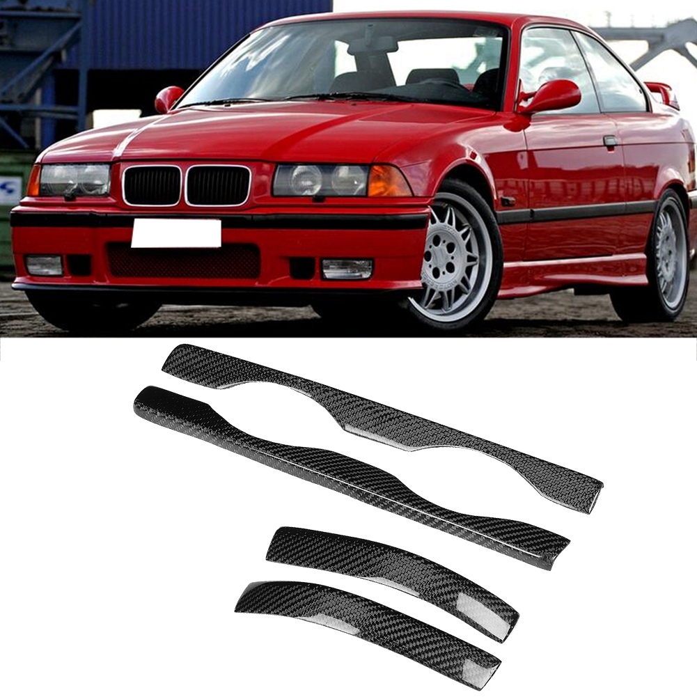 4 Stück Scheinwerferblenden Aus Kohlefaser Für Bmw E36 318i 323i 325i 328i 1992-1998