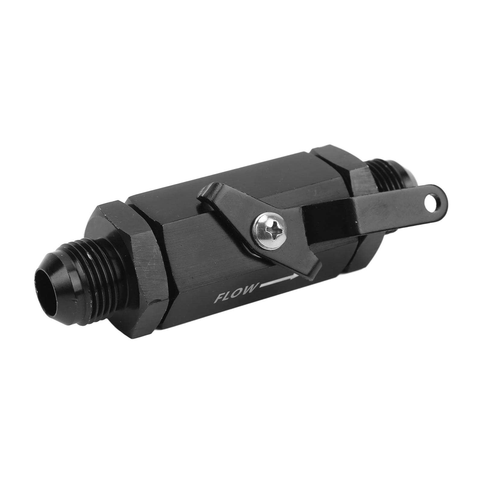 Kraftstoffabsperrventil Aus Schwarz Eloxierter Aluminiumlegierung 6061, Robust Und Korrosionsbeständig, Für An10-schlauch