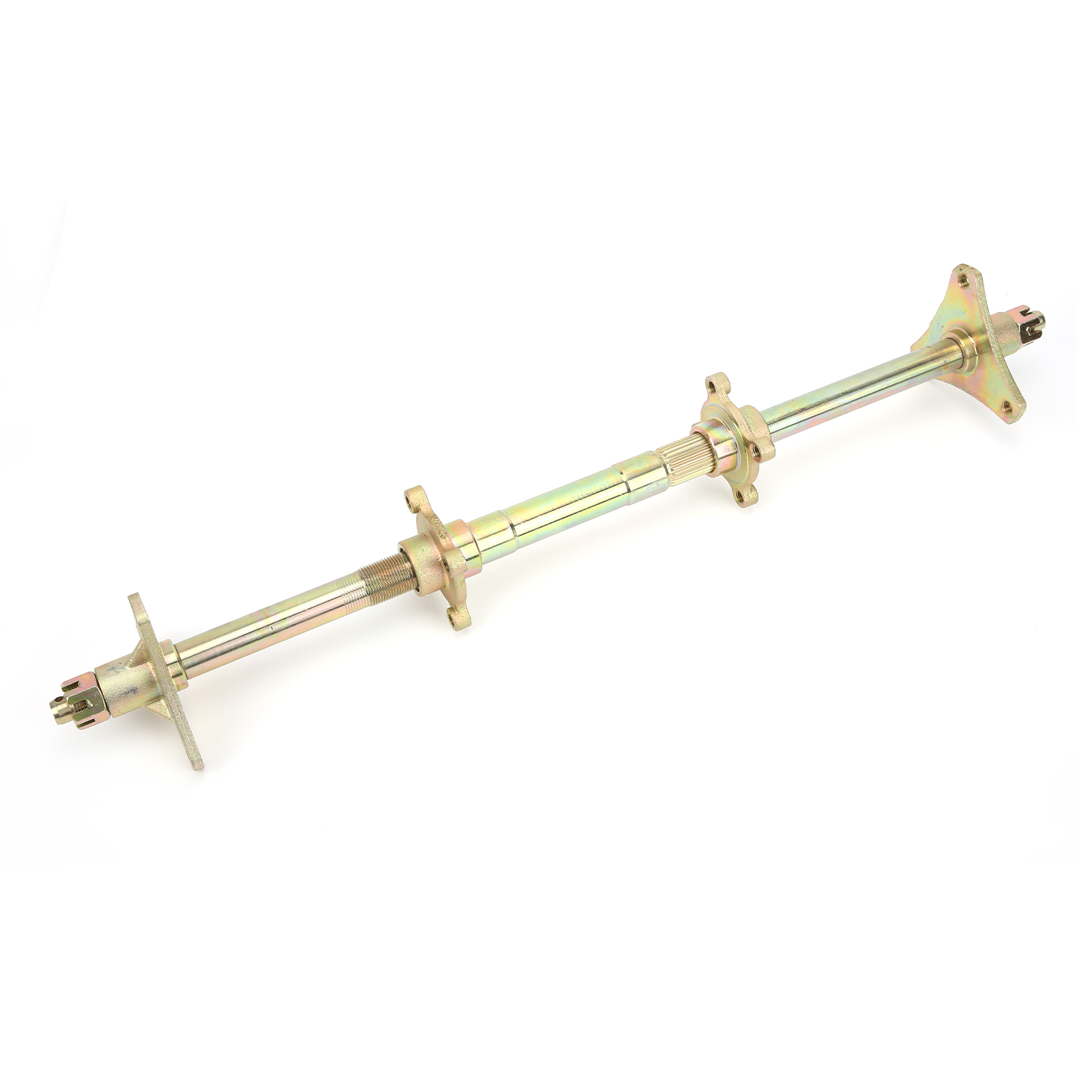 Hinterachs-kit Mit Stahl-kettenradträgerflansch, Ersatz Für Quads Von 50 Cm³ Bis 110 Cm³, Nabe Inklusive