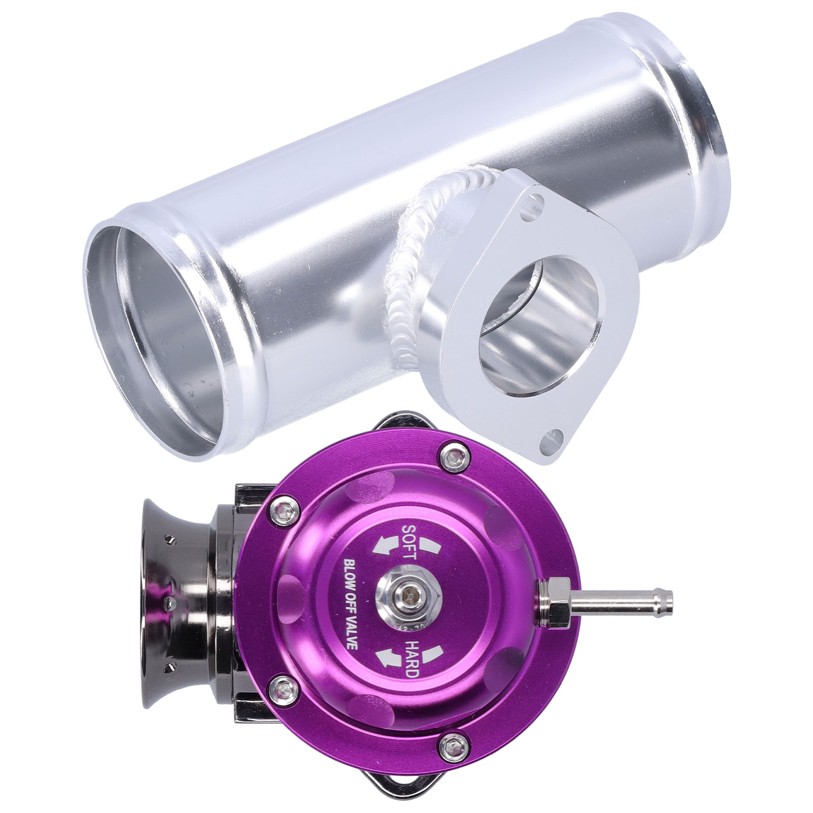 Turbo-blow-off-rohr Aus Billet-aluminium, Typ Rs-flansch, 2,5 Zoll, Universal, Sddbovgrsbl Fpg250, Lila
