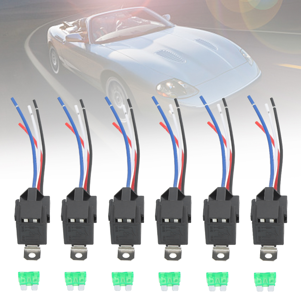Elektronische Kfz-relais Mit Sicherung, Normalerweise Offen, 30 A/12 V Dc, Satz