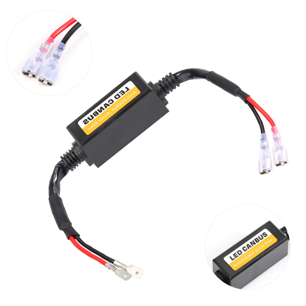 Paar Canbus H1/h3 Decoder Für Led, Anti-flicker, Fehlerkorrekturwiderstände, 2 Stück, Kompatibel Mit Scheinwerfern.