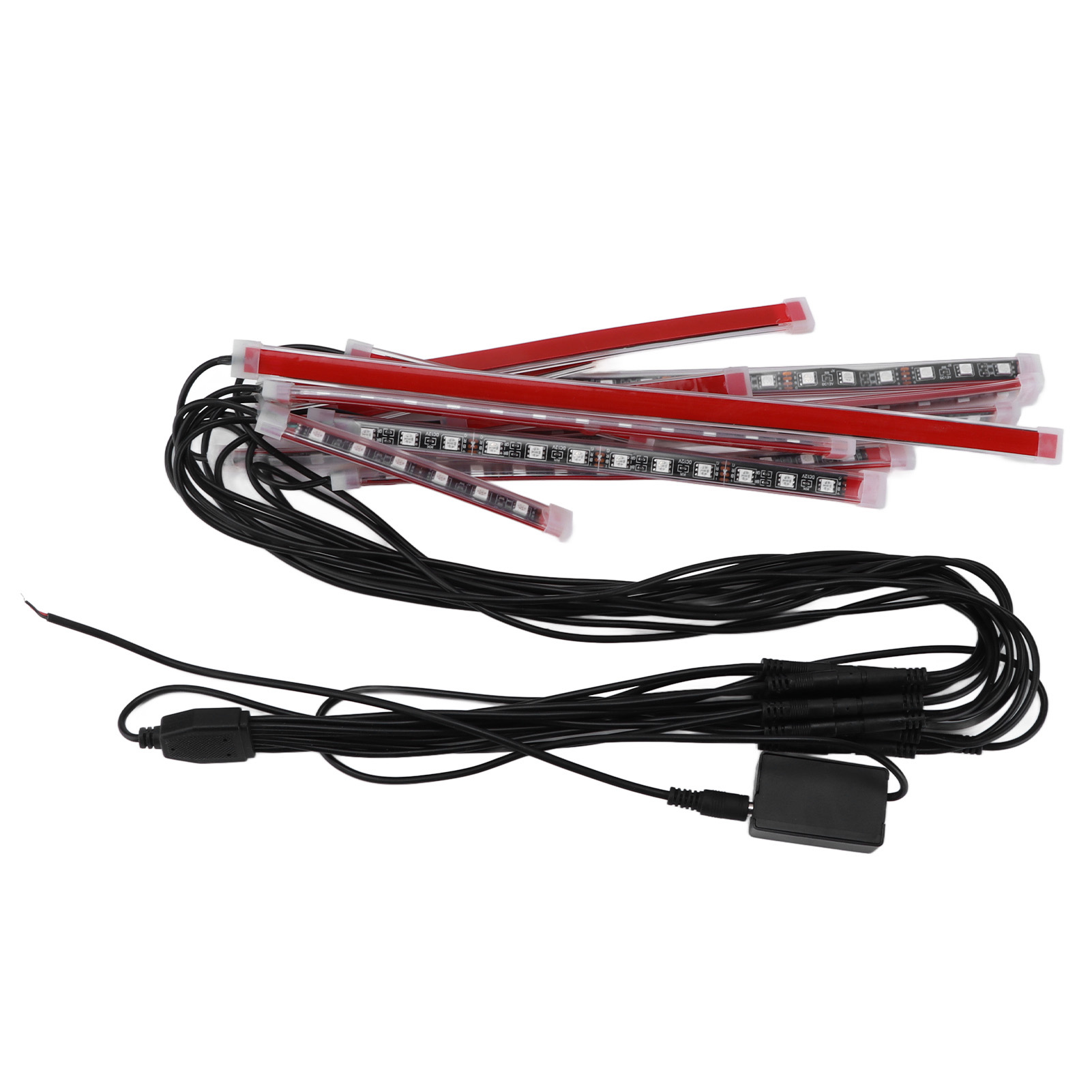 1v12 Rgb Led Motorradbeleuchtungsset, Ip67 Wasserdicht, Bluetooth-app-steuerung, Umgebungslicht Für 12v Atv/utv