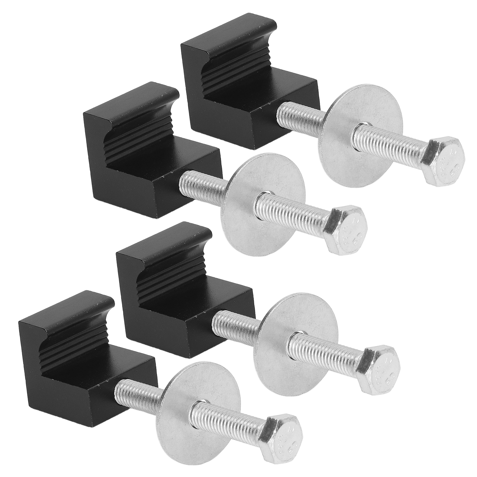 4-teiliges Set Lkw-kofferraum-befestigungshaken, J-haken, Robuste Aluminium-klemmung, Kein Bohren Erforderlich, Praktische Aufbewahrung