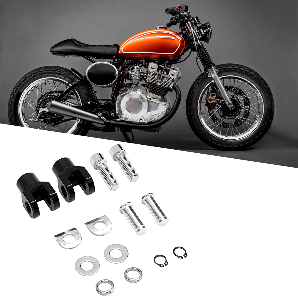 Schwarzes Aluminium 29 Mm/1,1 Zoll Motorrad-fußrasten-schraubenmutter-set Pedalbefestigungszubehör