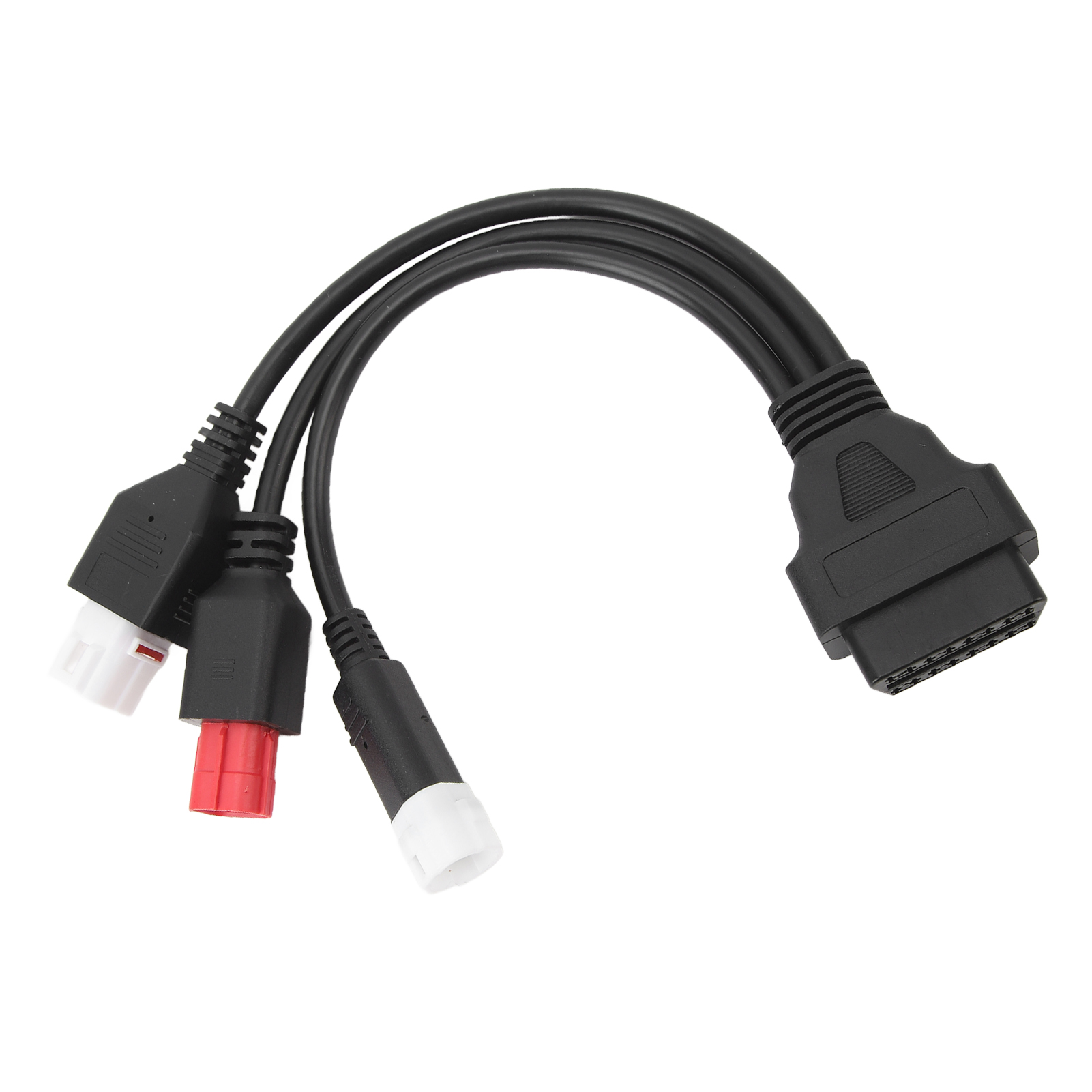 3-in-1 Obd-diagnosekabel Für Motorräder, Flexibler Kunststoffstecker, Abriebfest, Plug & Play, Hohe Langlebigkeit