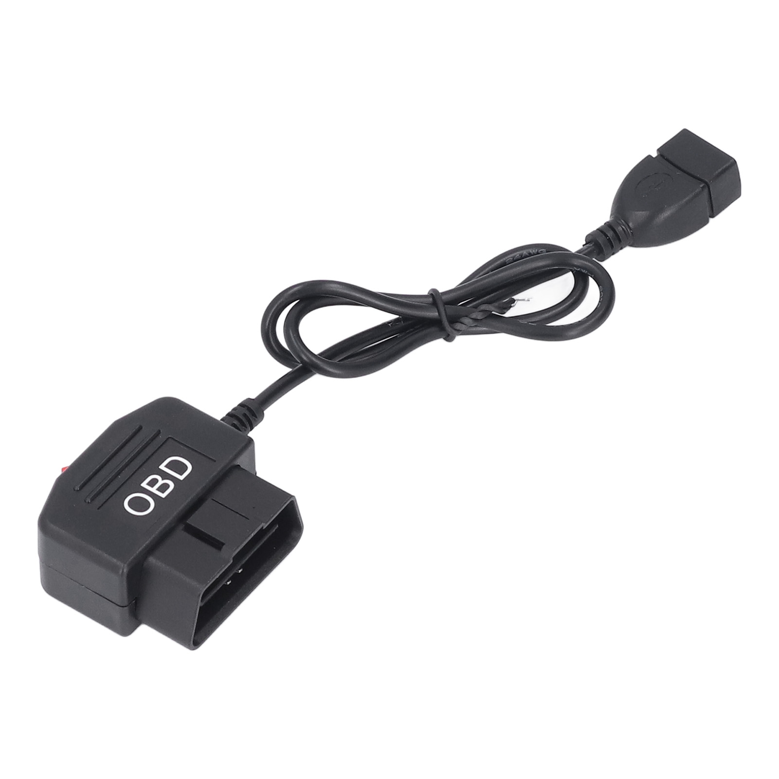 48 Cm Langes Obd-adapterkabel Mit Schalter, Unterspannungsschutz, Acc-modus Und Schnellladefunktion Für Dashcam Und Smartphone, 18,9 Zoll