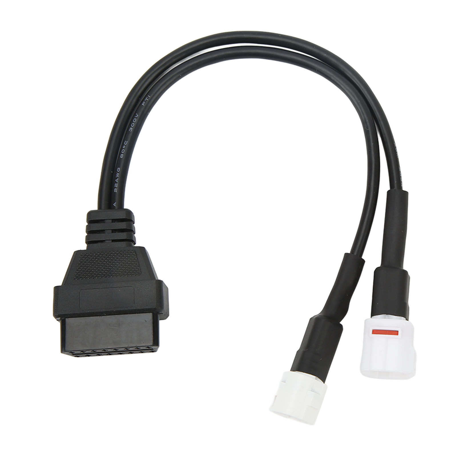 Obd2-zu-3- Und 4-poliges Diagnose-adapterkabel Für Motorräder, Motordaten-auslesen Und Fehlererkennung, Robuster Stecker, Kompatibel Mit Den Meisten Motorrädern.