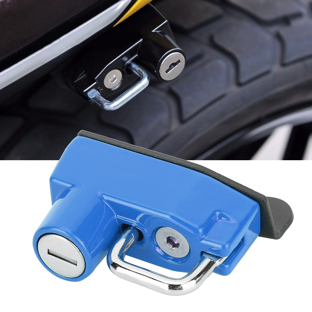 Diebstahlsicherer Helmschlosshaken Passend Für Ducati Scrambler 400/800 Modelle Ab 2015, Modifiziertes Motorrad (blau)