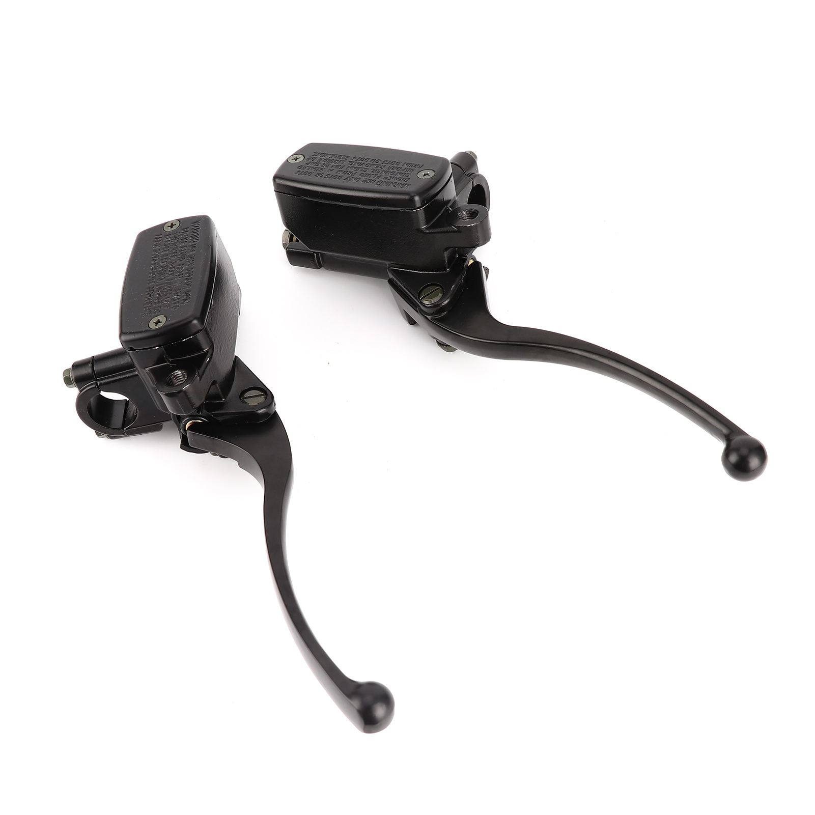 Motorrad-hydraulikbrems- Und Kupplungs-hauptzylinder-kit, Schwarzer Cnc-gefräster Hebel Aus Aluminiumlegierung, Kompatibel Mit 7/8-zoll-lenkern