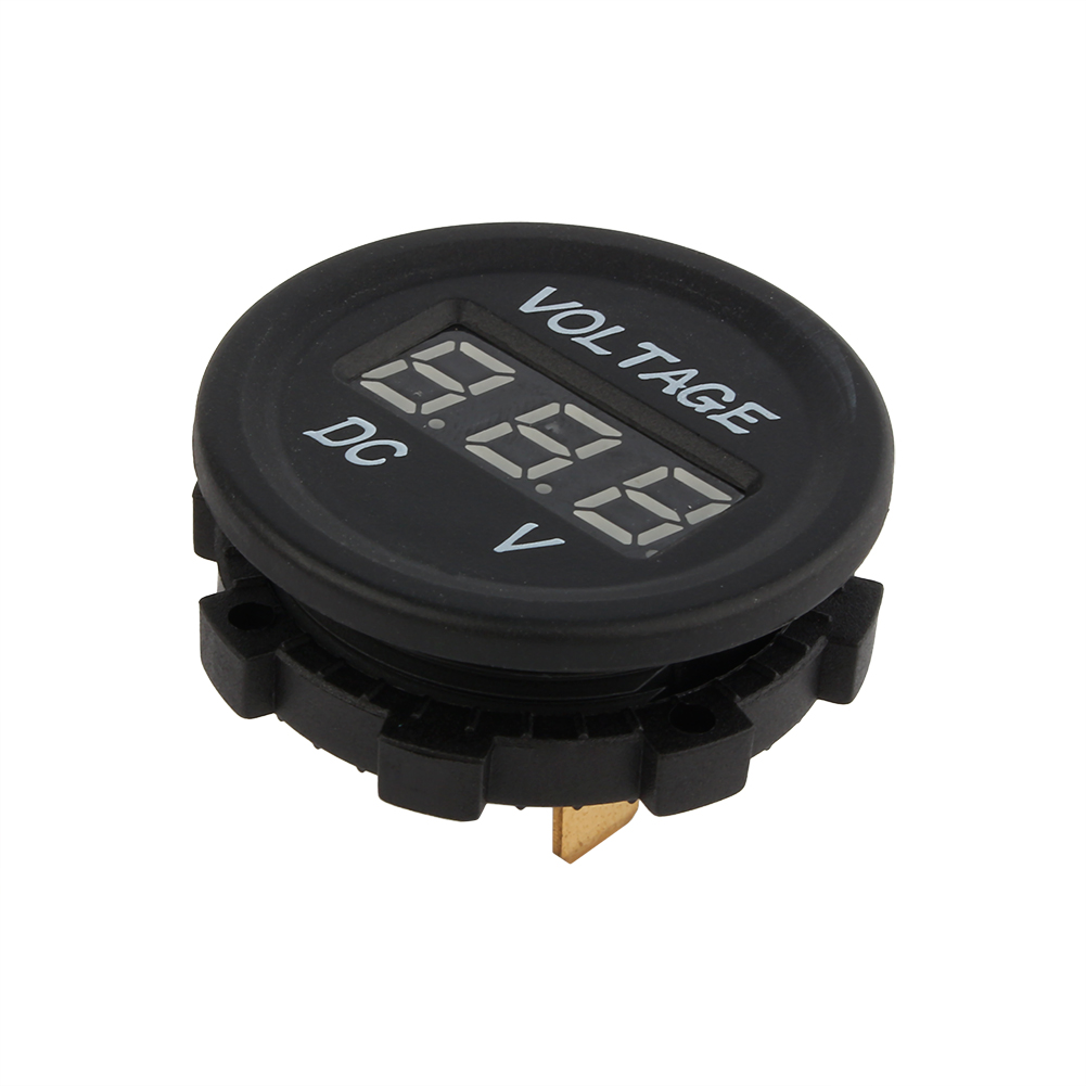 Wasserdichtes Digitales 12-24-v-led-voltmeter Für Auto Und Motorrad Mit Digitalanzeige (zy)