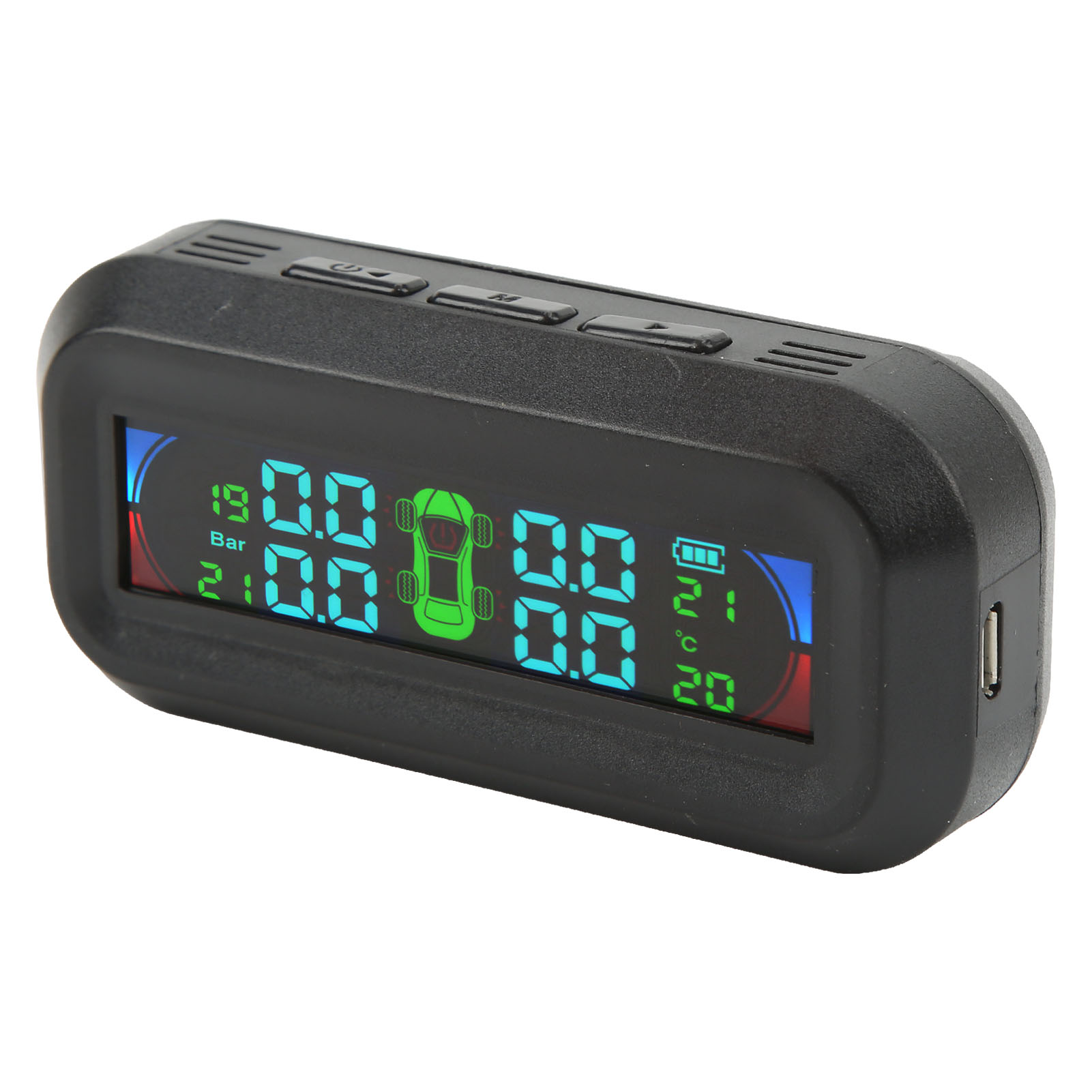 Kabelloser Solar-reifendrucksensor (tpms) Mit Lcd-bildschirm (5 V) Für Lkw, Nutzfahrzeuge Und Pkw