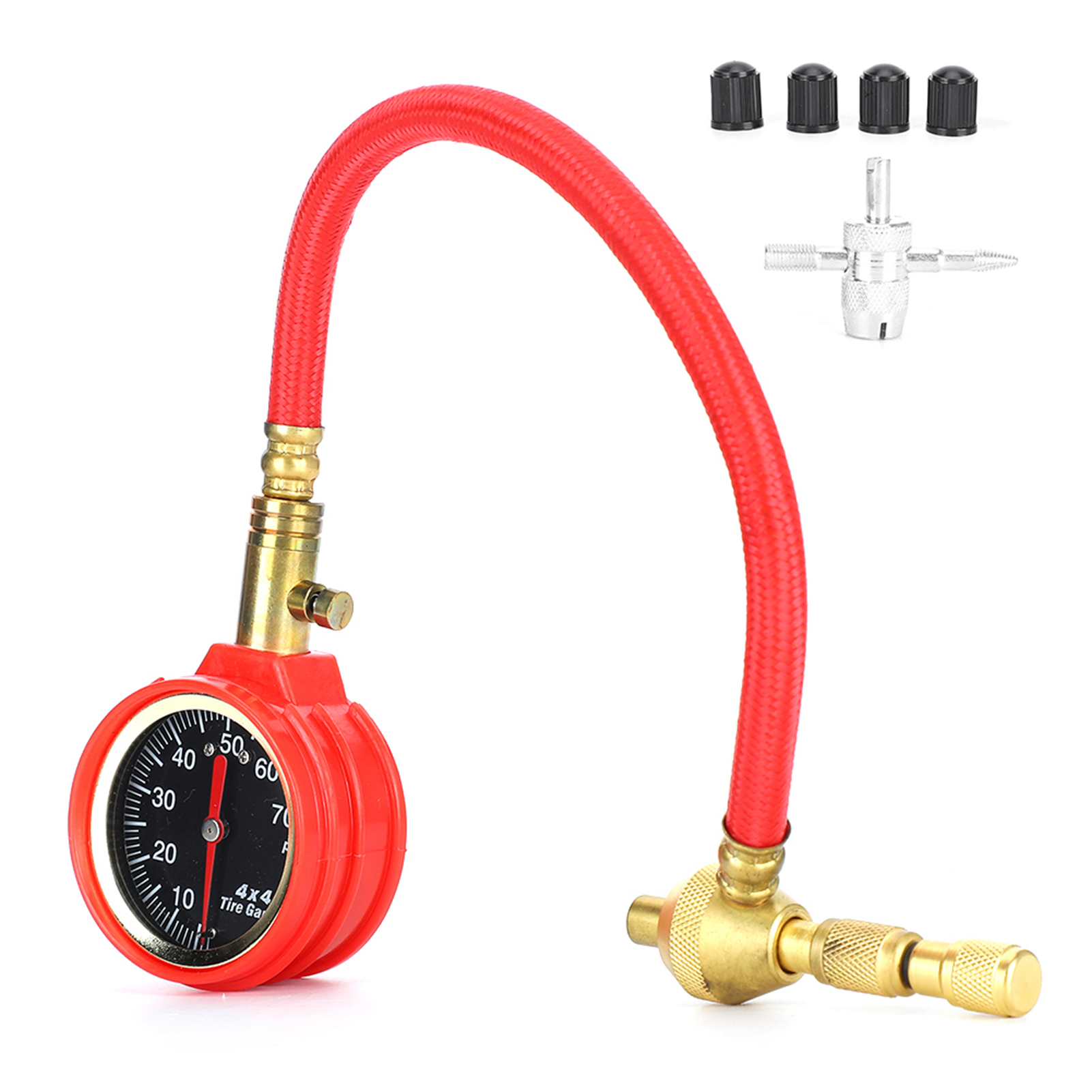 0–70 Psi Zeiger-reifendruckmesser, Hochpräzises Manometer, Reifendruckprüfer, Auto-nachrüstung