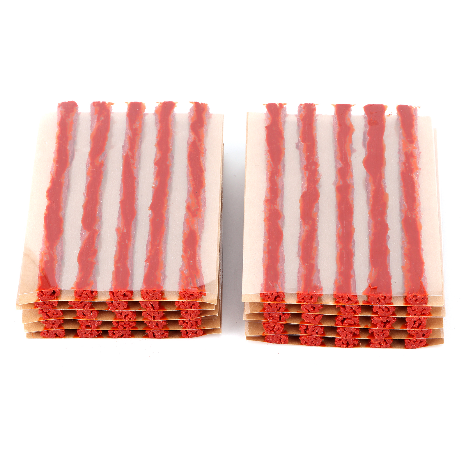 50 Reifenreparaturstopfen 100 X 6 Mm, Schlauchlose Gummistreifen, Pannenhilfe Für Auto Und Motorrad, Braun, 50er-packung