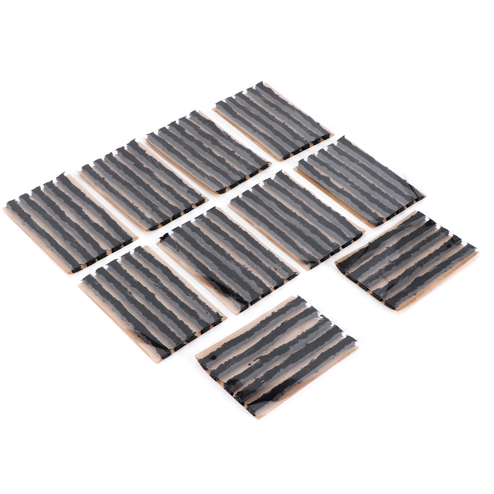 50 Reifenreparaturstopfen 100 X 6 Mm, Schlauchlose Dichtungsgummis, Pannenhilfe Für Autos Und Motorräder, Schwarz