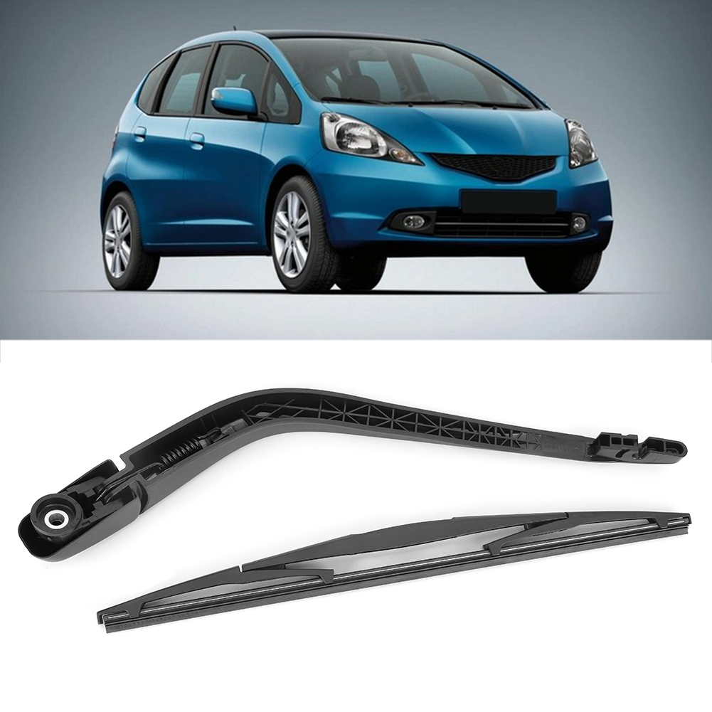 Schwarzer Heckscheibenwischerarm & Wischerblatt-satz Passend Für Honda Jazz Fit 2002-2008