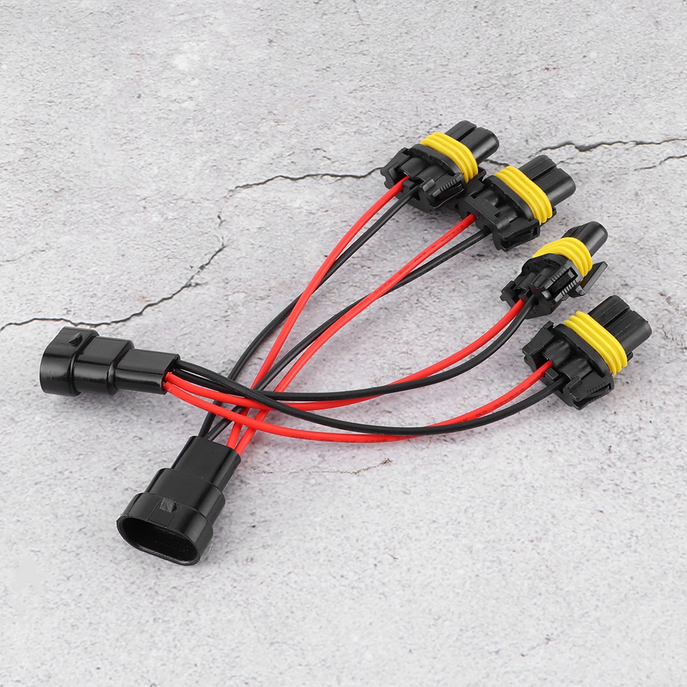 2 Stück 9005/9006 Stecker Auf Buchse, 1 Auf 2 Verteilerkabelbaum Für Die Nachrüstung Von Autoscheinwerfern