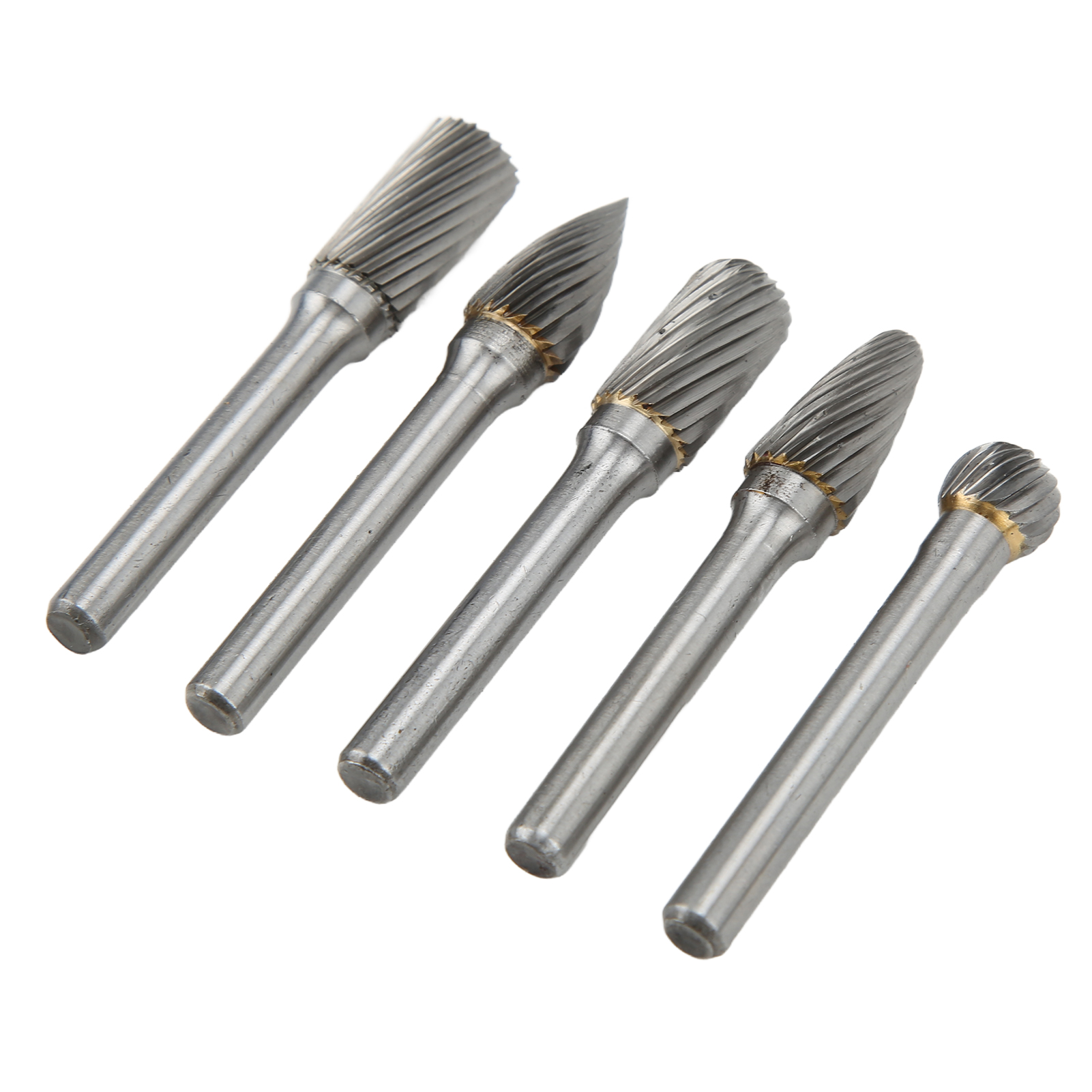Satz Mit 5 6x10mm Hartmetall-rotationsfräsern Zum Polieren, Schleifen, Gravieren Und Bohren Acdfg