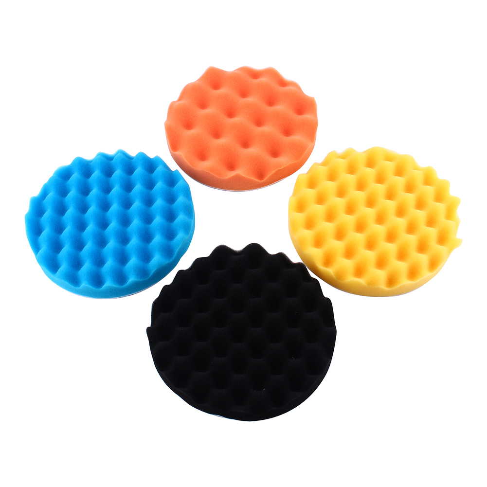 Set Mit 4 7-zoll-autopolierschwämmen, Schaumstoffpads Zum Polieren Und Wachsen, Schleifset