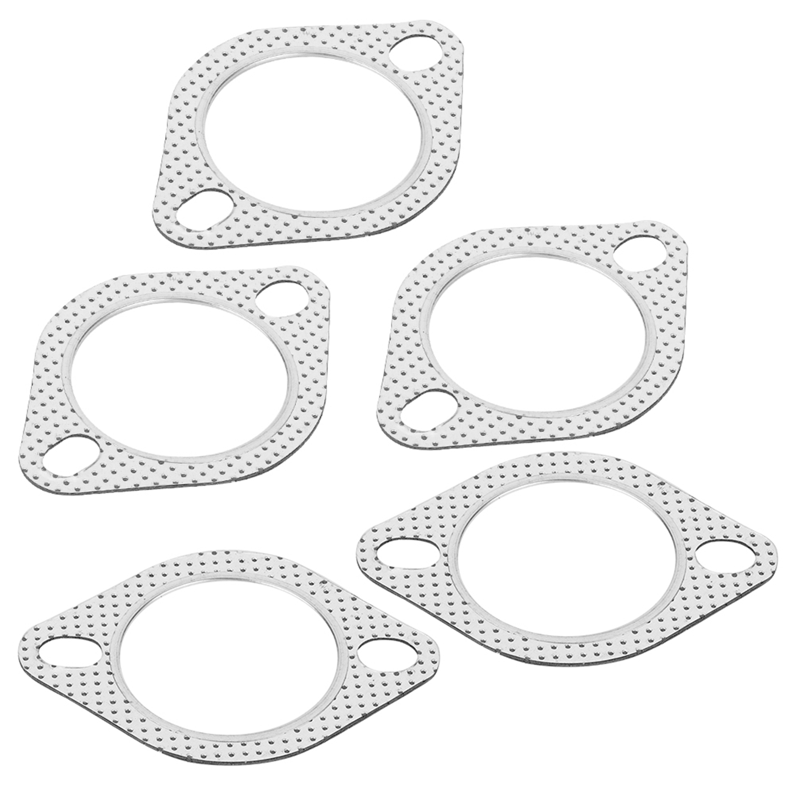 Abgaskrümmerdichtung Mit 2-loch-flansch, 2,5-zoll-fallrohr Aus Verzinktem Stahl, Hochleistungs-abgaskrümmerdichtung, Leckagefrei Und Langlebig.