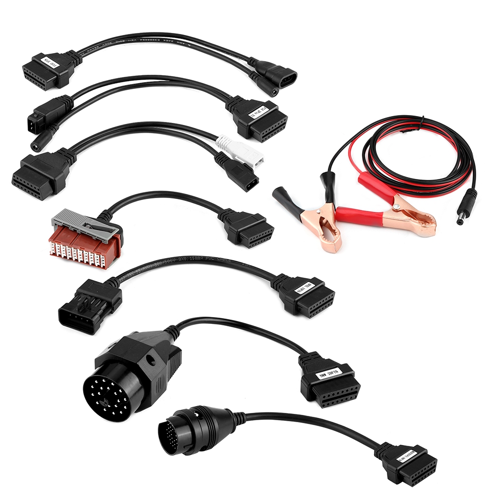 8 Obd2 Obdii-stecker Für Tcs Cdp Ds150e Kfz-diagnosegeräte, Verbindungskabel, Ersatzteilset