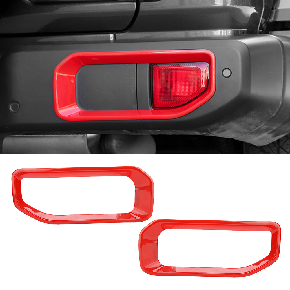 Roter Abs-aufkleber Für Nebelschlussleuchte, Autozubehör, Kompatibel Mit Jeep Wrangler Jl 2018-