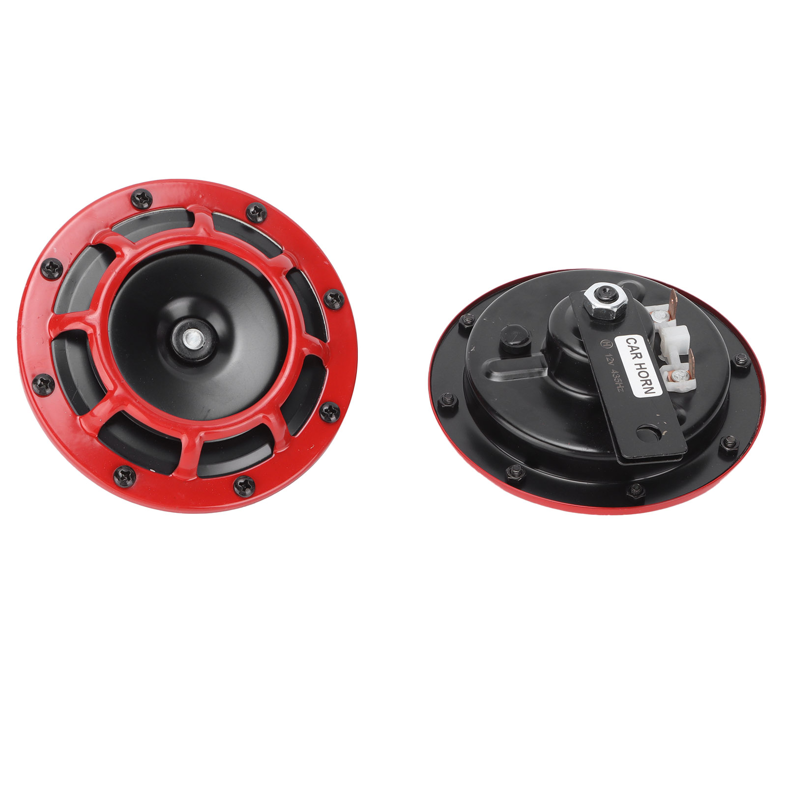 Kompakte Rote 12-v-hupe, Extrem Leistungsstark (139–170 Db), Universell Für Motorräder Und Autos, 2er-pack