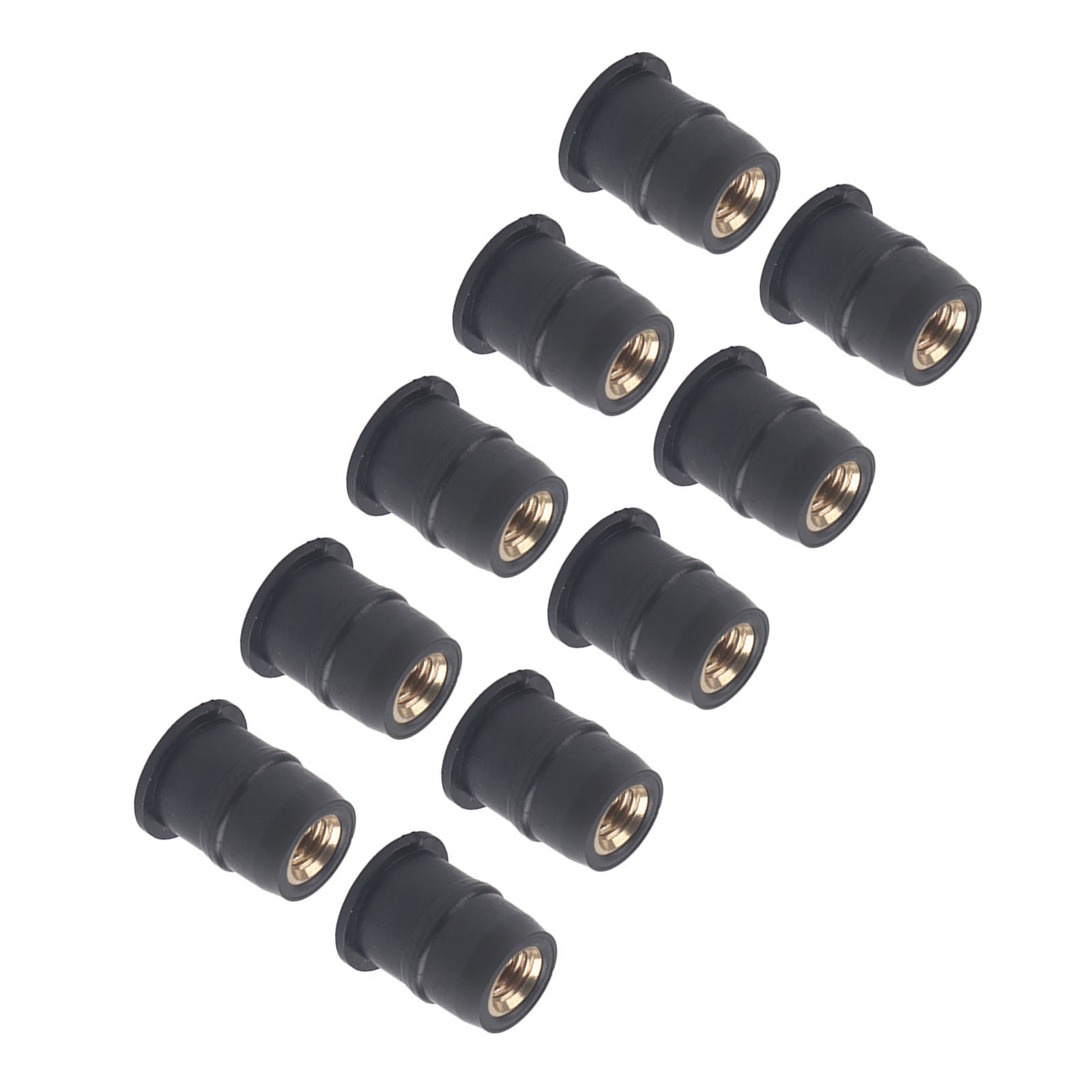 10 Stück M5 Gummi-spreizmuttern 5 Mm/0,2 Zoll Metrisch Motorrad-windschutzscheibenschrauben Spreizmutter
