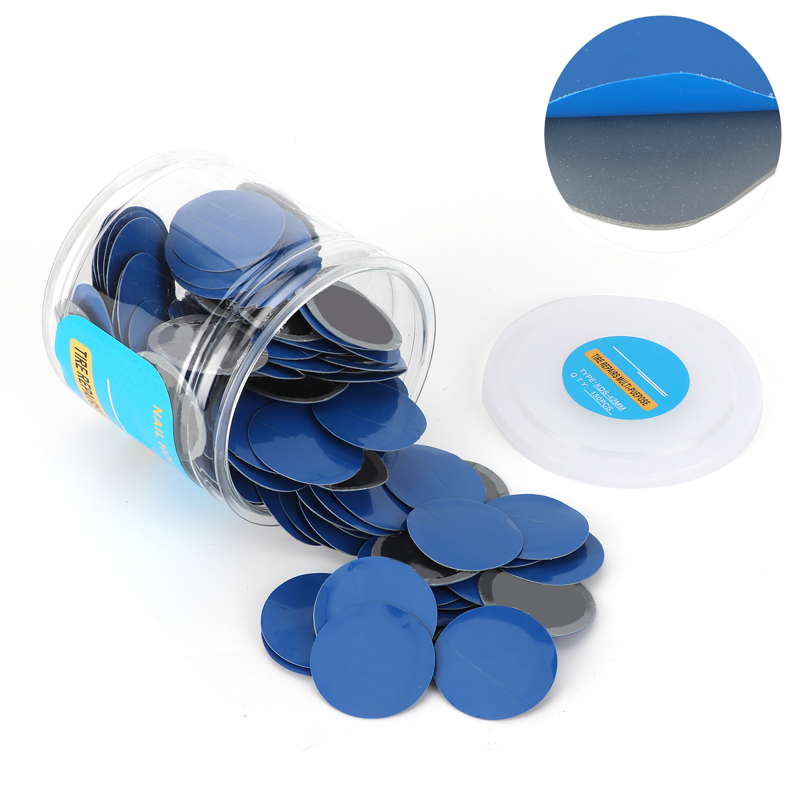 Packung Mit 10 Gummiflicken Für 1,7-zoll-schlauchlosreifen, Universelle Reifenreparatur Für Autos Und Motorräder, Kaltreparaturflicken Für Fahrzeuge