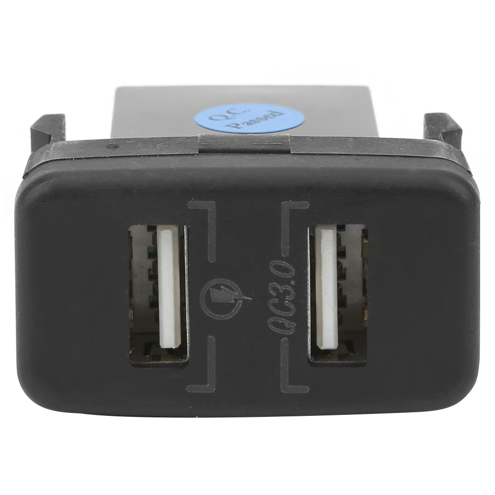 Doppelte Usb-schnellladebuchse Für Den Zigarettenanzünder, Passend Für Toyota, Für Handys, Mp3-player Und Digitalkameras (blau)