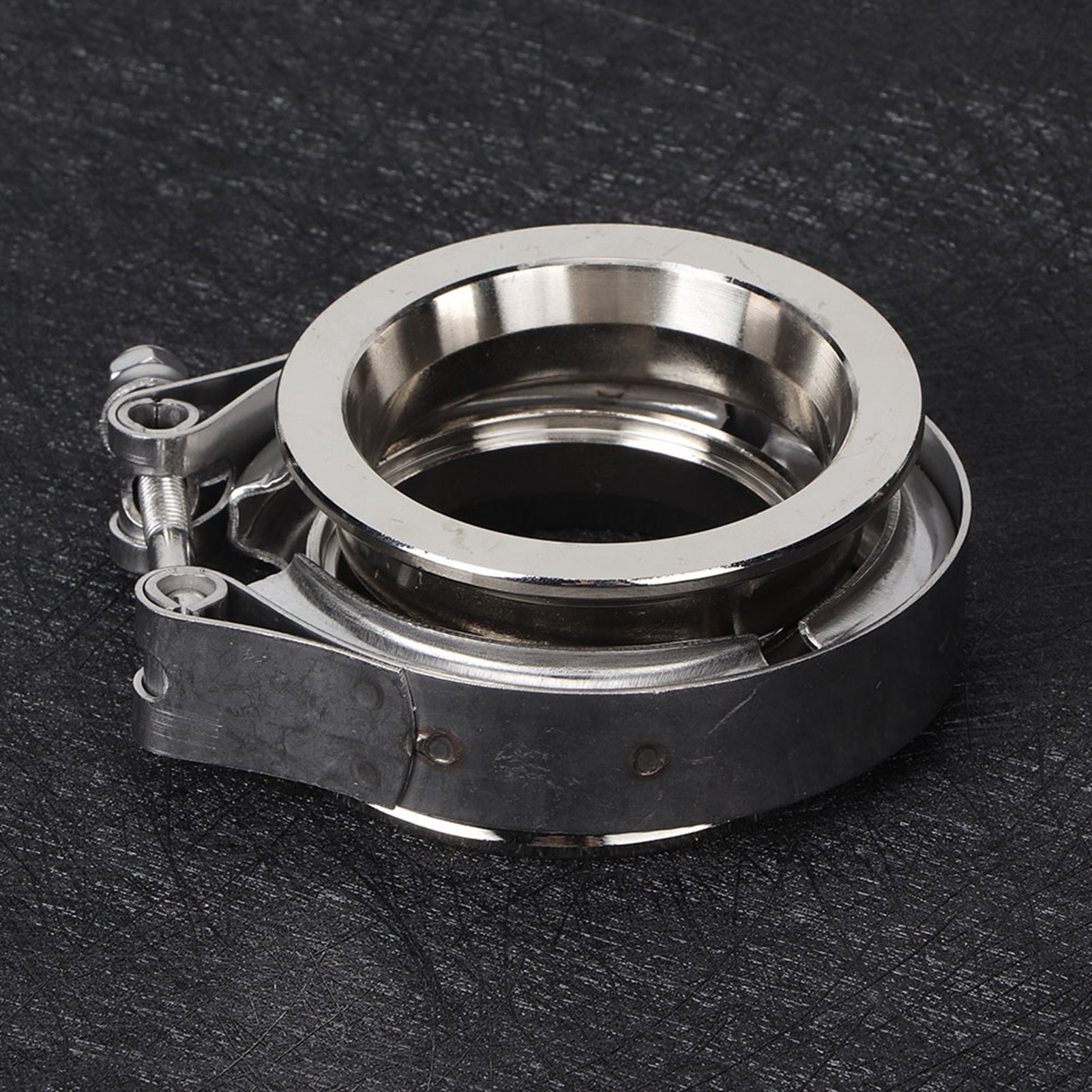 Edelstahl-v-band-klemme Mit Flansch Für Autoauspuffrohre (2,5 Zoll – 63 Mm)