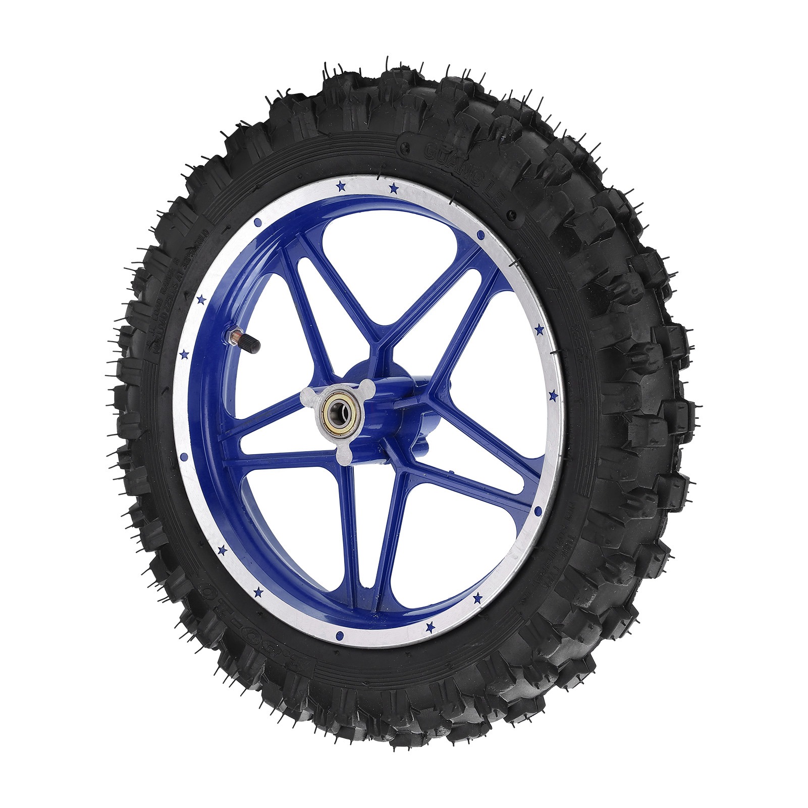 2,5-zoll-vorderrad-scheibenbremse Mit Rutschfestem Reifen Für 47ccm/49ccm 2-takt Mini-motocross, Blau