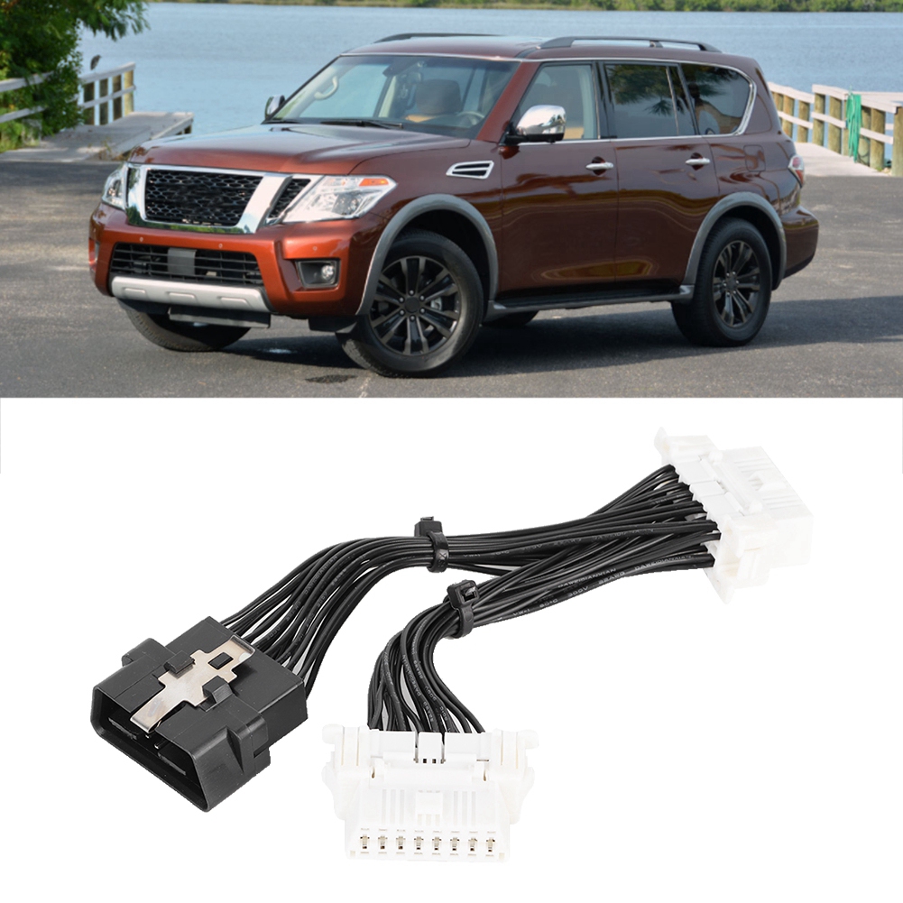 16-poliges Obd2-adapterkabel, 1 Auf 2, Y-verteiler, Verlängerung Für Gps, Dashcam Und Autokamera