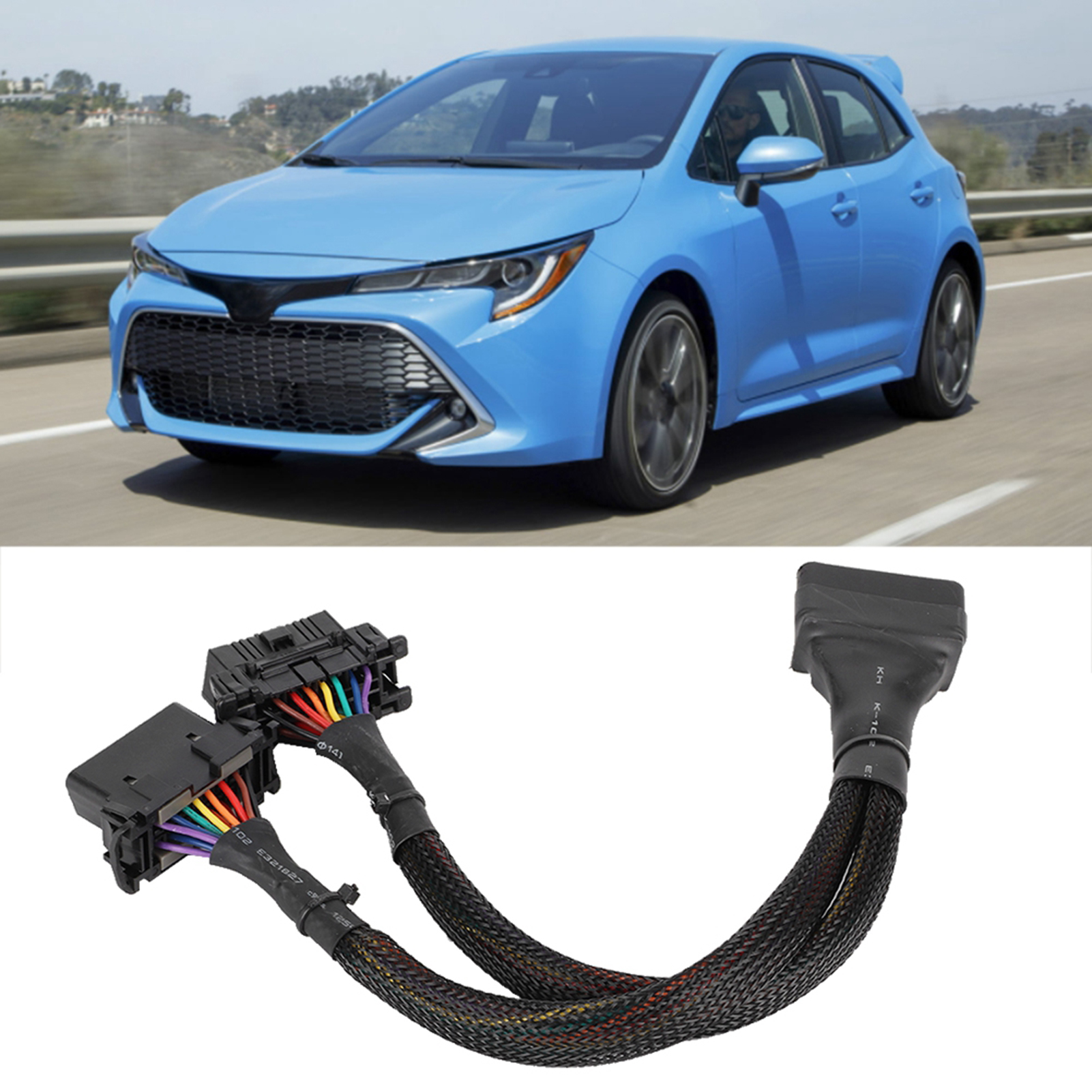 Obd2 Y-adapter, Dual-1-auf-2-verlängerungskabel, Kfz-diagnosegerät, Stecker-buchse, Verlängerung Für Fahrzeugscanner