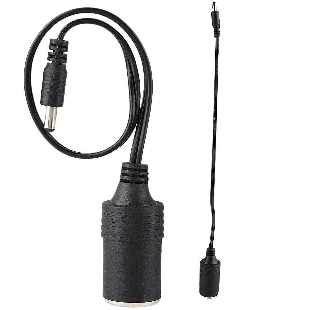 Adapter Von Zigarettenanzünderbuchse Auf 5,5x2,1mm Dc-buchse, Stromkabel Mit Stecker, Für Autozubehör, Flexible Länge, Kompatibel Mit 12v-24v.