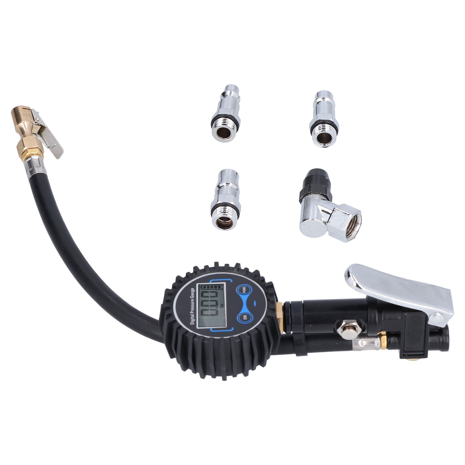 Reifendruckmesser 200 Psi/14 Bar, Druckmesser Mit Led-hintergrundbeleuchtetem Lcd-bildschirm, Digitaler Reifenfüller Für Auto, Transporter, Motorrad, Quad, Präzises Messinstrument.