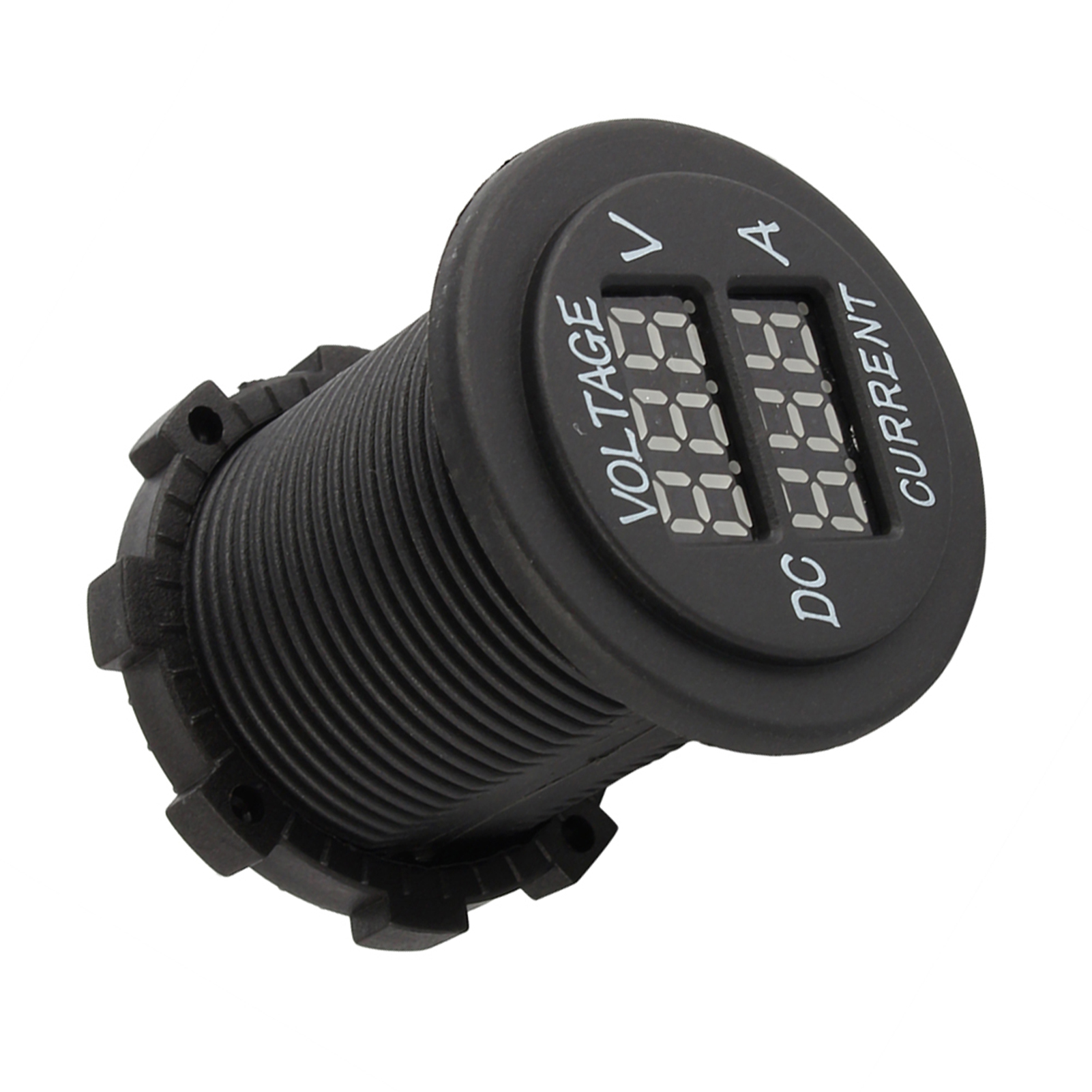 Digitales Led-voltmeter Und Amperemeter Für Auto Und Motorrad, Gleichstrom-spannungs- Und Strommesser 12–24 V, Blau Und Rot, 2-in-1