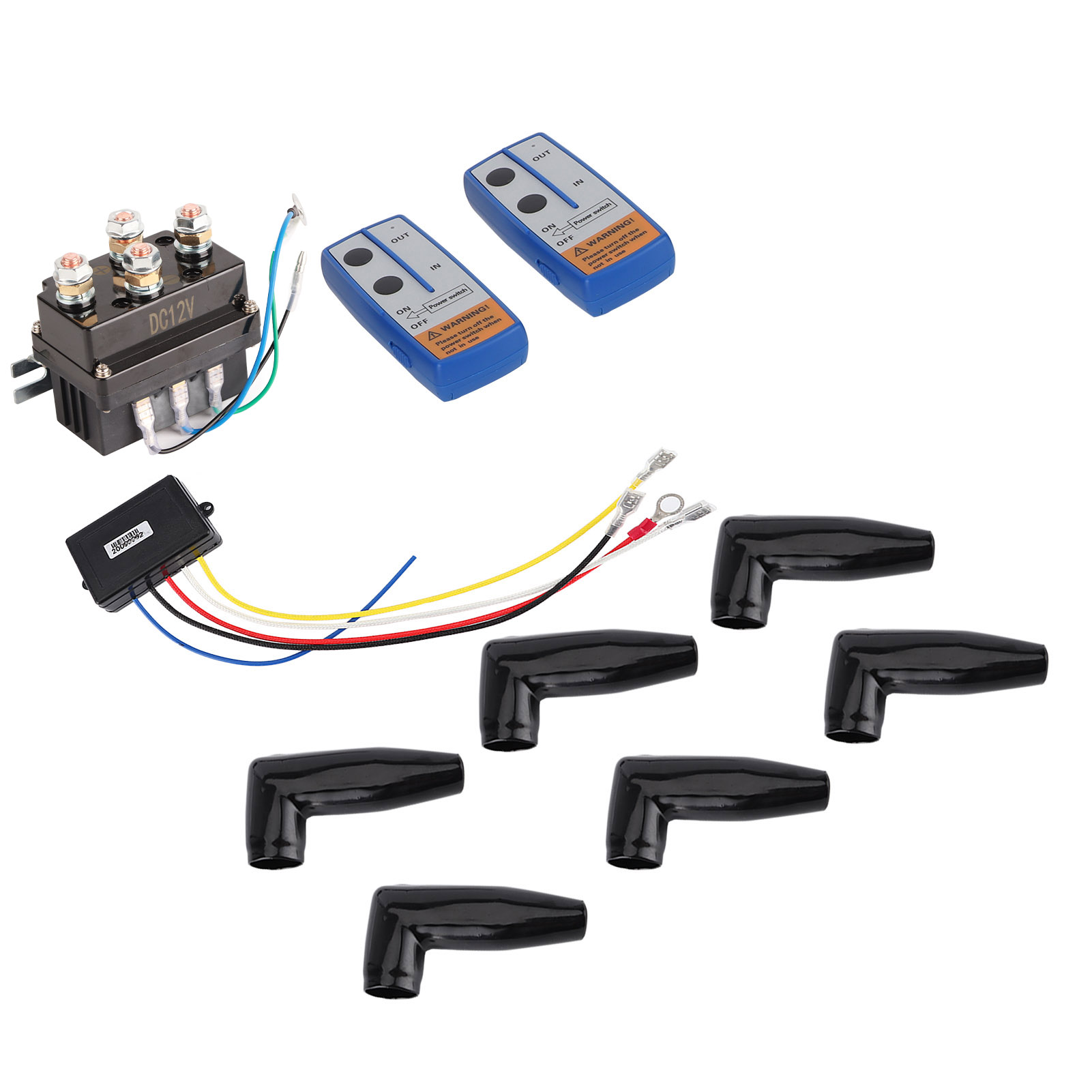 12v 400a Elektrische Seilwinde, Magnetventil-relais Mit 6 Schutzkappen Für Quad Utv 4x4, Robust Und Zuverlässig.