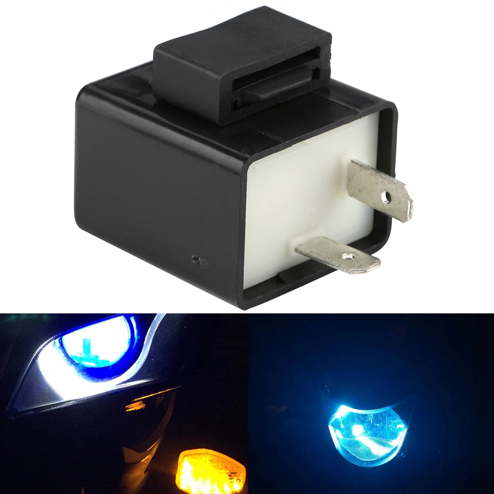 Elektronisches 12-v-blinkerrelais Für Led-blinker, 2-poliger Decoder, Kfz-kontrollleuchte, Kompatibel Mit Led-lampen, Auto