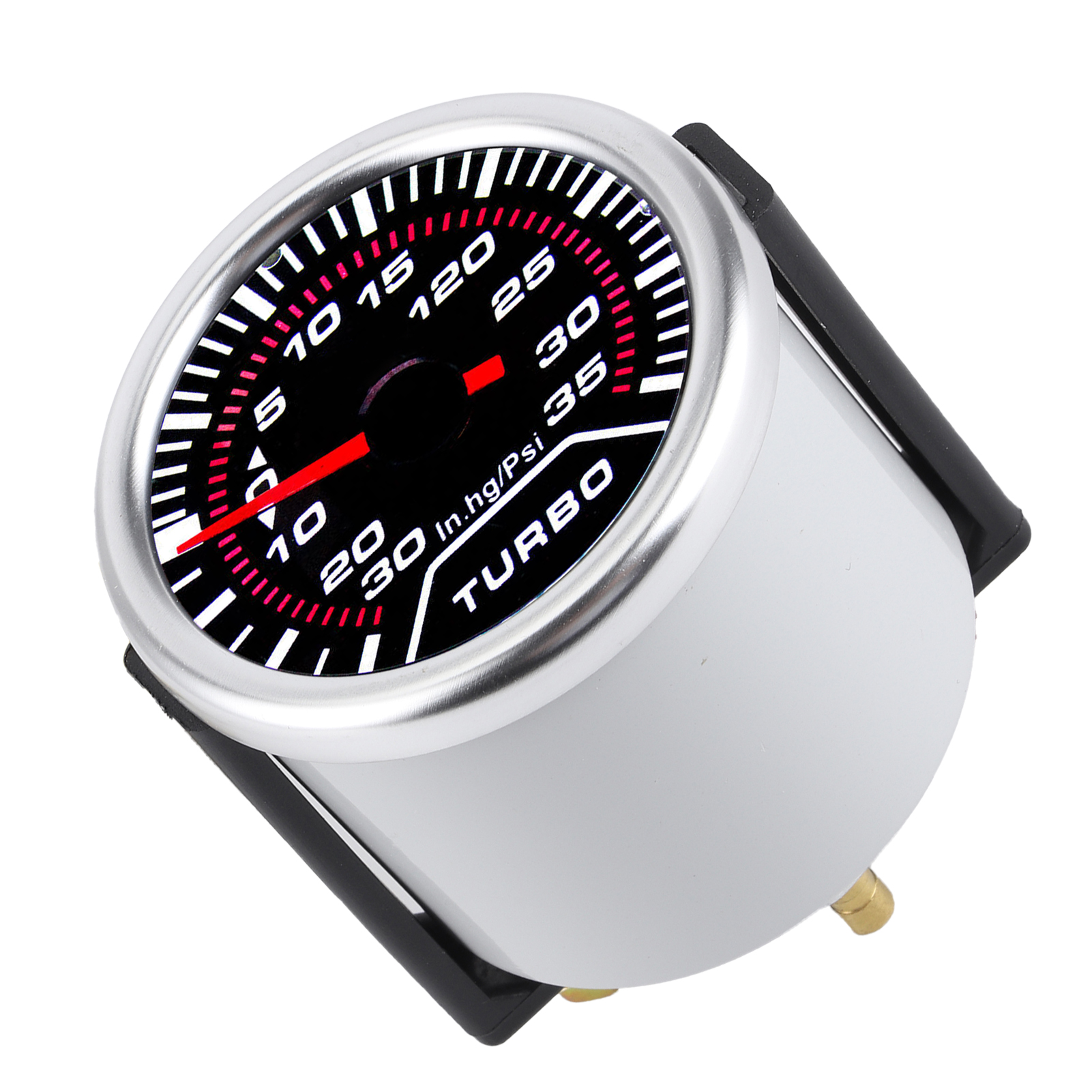 Universelles 52-mm-turbodruckmessgerät, 35-psi-vakuummessgerät, Getöntes Led-zifferblatt, Ladedruckanzeige Für Pkw