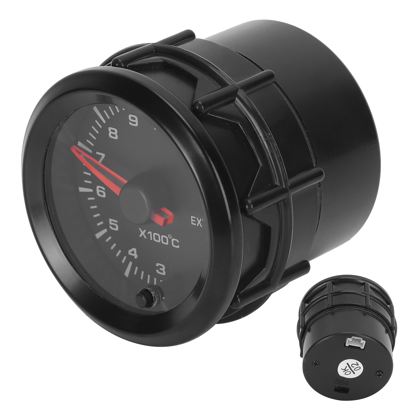 52-mm-abgastemperaturfühler, 300–1300 °c, 7-farbige Hintergrundbeleuchtung, 12-v-kfz-anschluss, Sensor Im Lieferumfang Enthalten, Digitale Temperaturanzeige