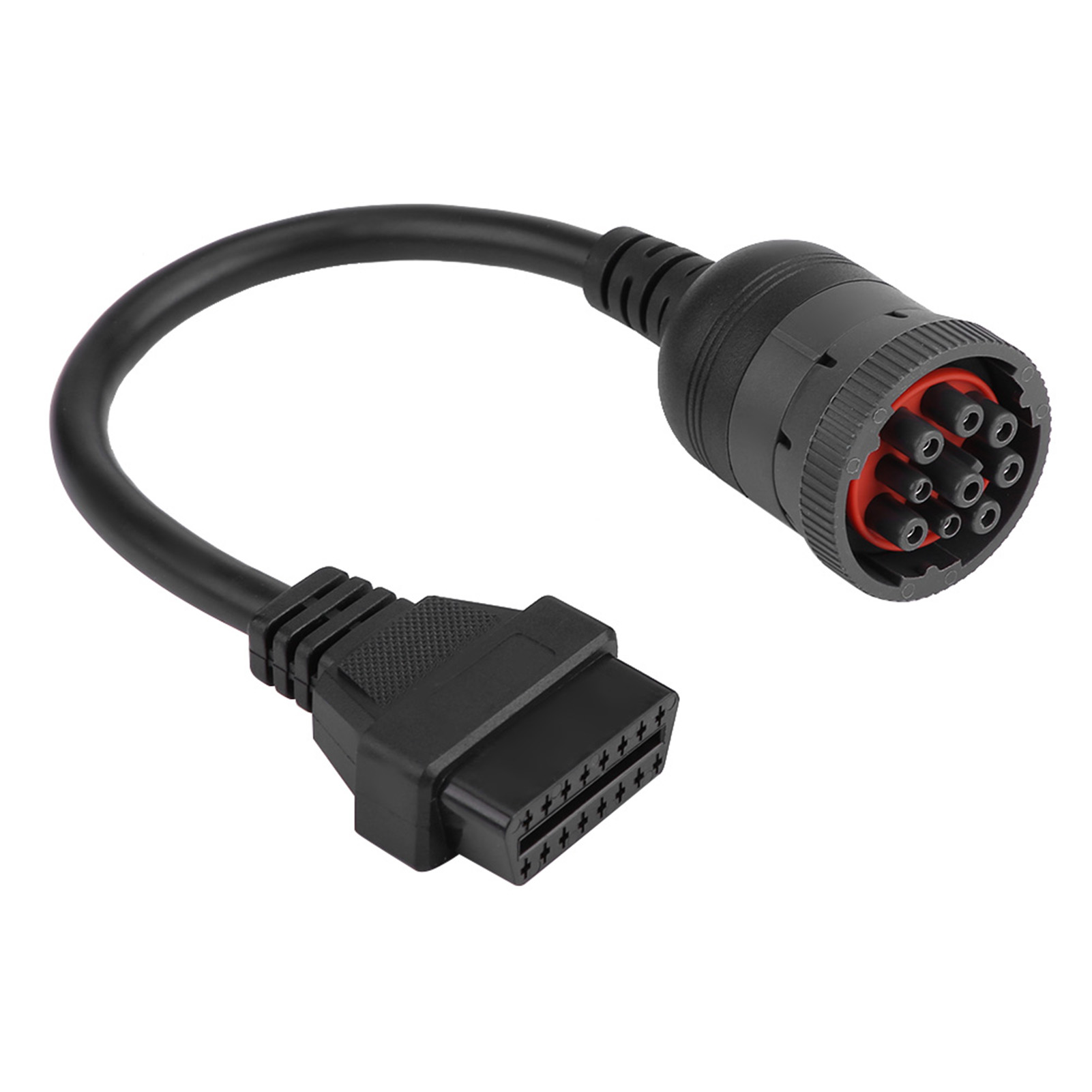 Obd2 16-polige Buchse Auf 9-poligen Adapter, Kfz-diagnosekabel Für Scan-tool, Lkw-schnittstelle, Hochleistungsstecker, Fahrzeugprüfung.