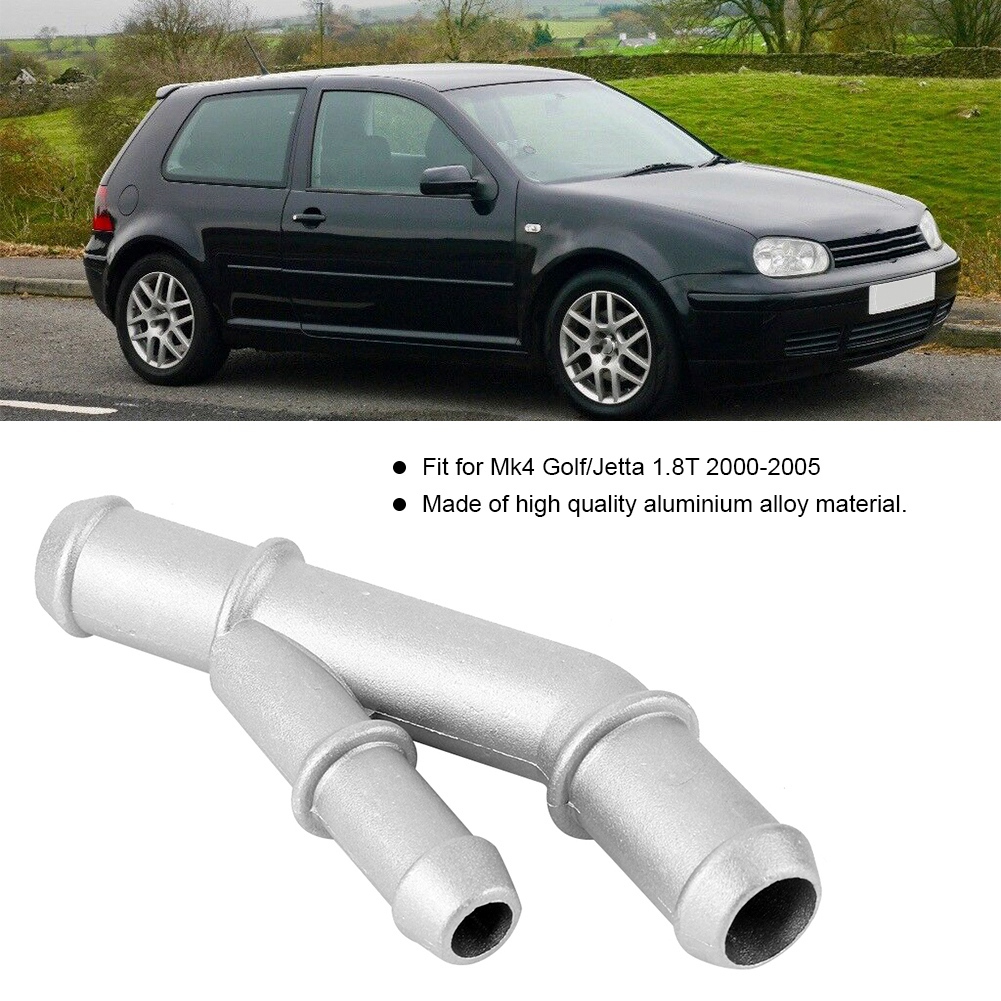 Anschlussstück Aus Aluminiumguss Für Kühlwasserschlauch, Y-flansch 1j0121087e, Kompatibel Mit Vw Golf Mk4 1.8t 2000-2005