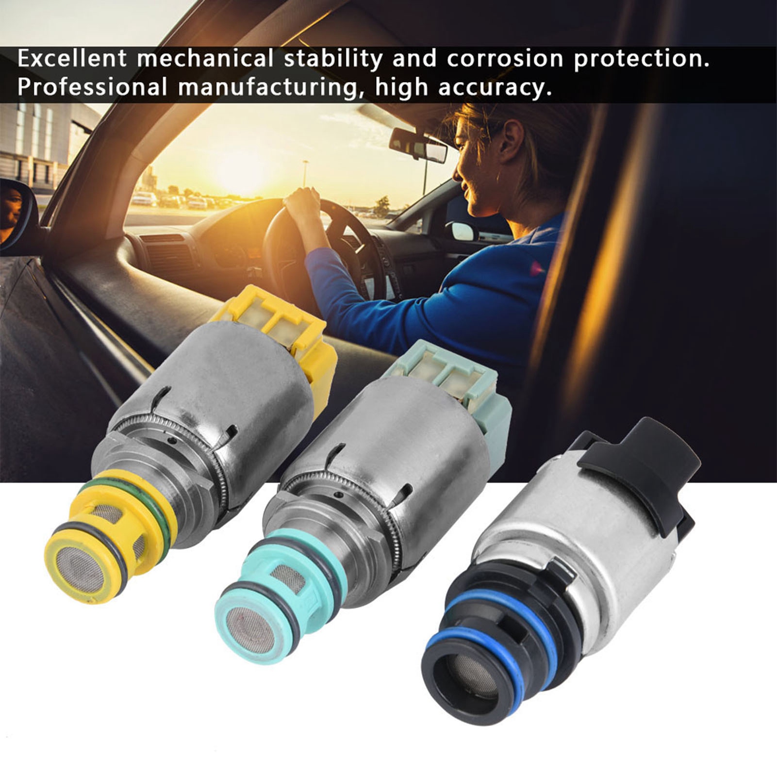 Satz Mit 7 Getriebemagnetventilen Für Chevy Cruze, Lacrosse, Malibu, 6t45e 6t40 Getriebe, Austauschsatz.
