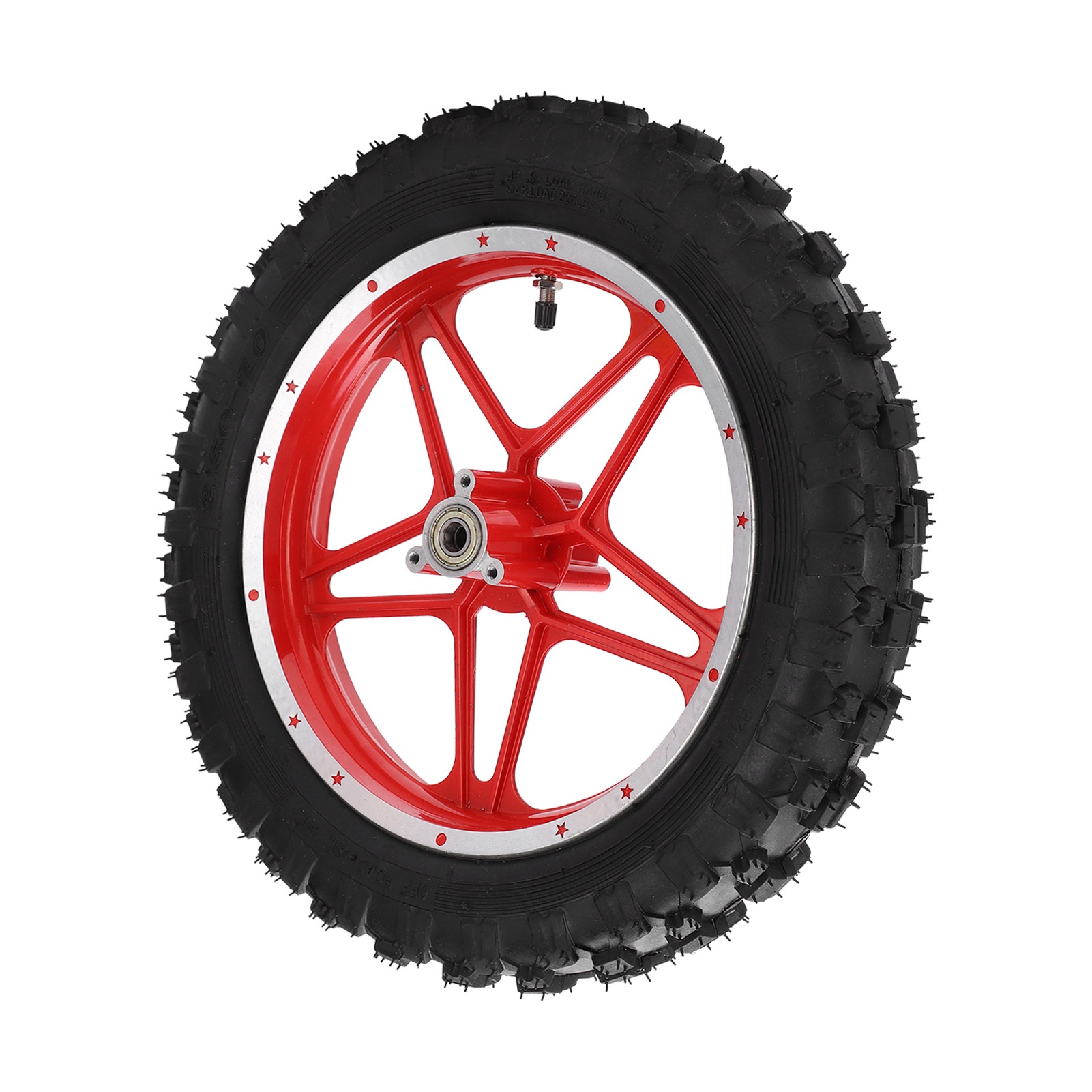 2,510 Zoll Hinterreifen, Rutschfester Gummiersatz, Kompatibel Mit 47-cm³- Und 49-cm³-2-takt-mini-motocross-motorrädern, Rot