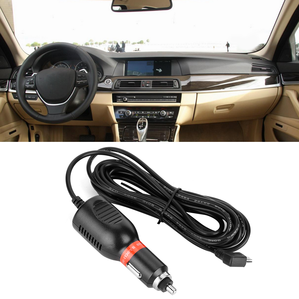 12–24-v-zigarettenanzünder-ladegerät, 3,5 M Kabel Für Gps-navigationskamera, Kfz-stromkabel, Langstrecken-ladekabel