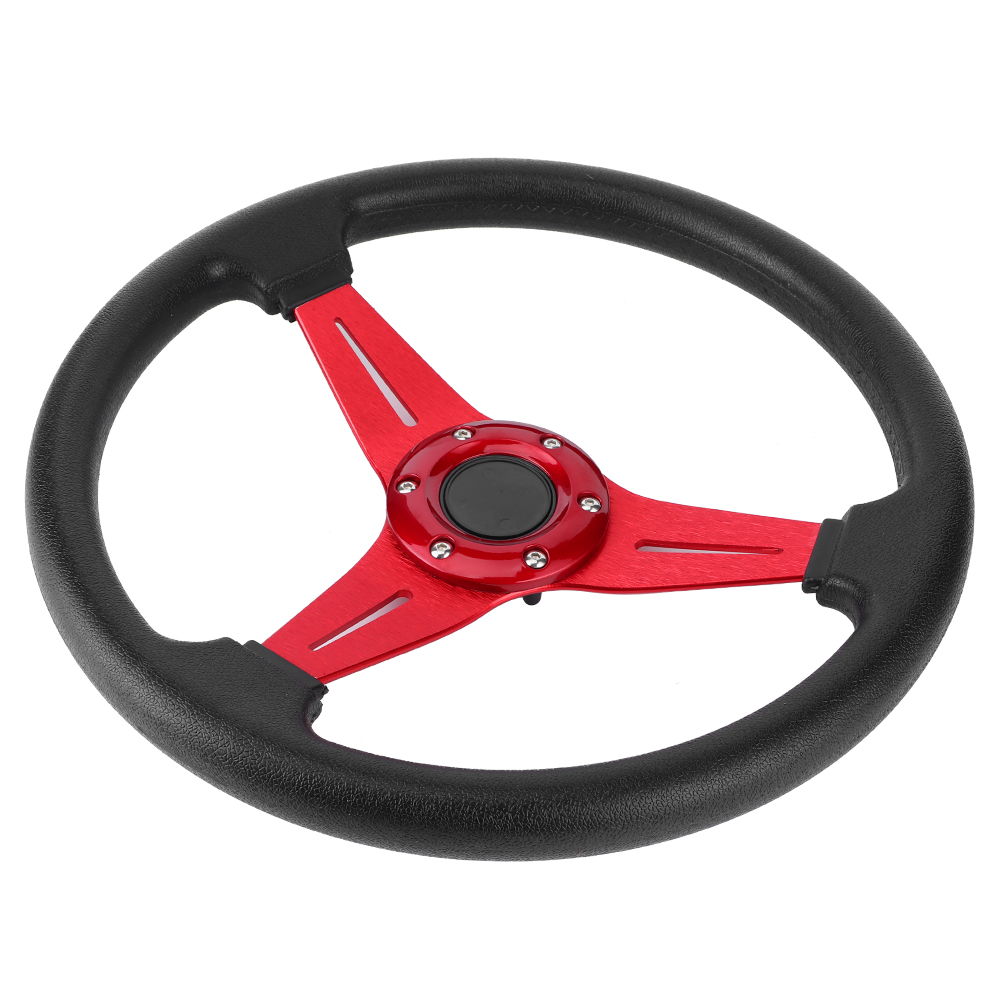350 Mm/14 Zoll Rennwagen-driftlenkrad, Universelles Modifiziertes Zubehör, Rot
