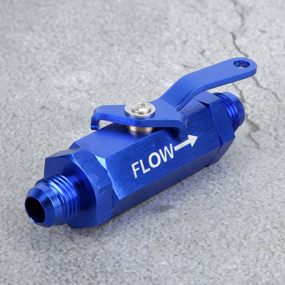 Absperrventil Cnc Y972 -6an Für An6 Kraftstoffleitung, Blau