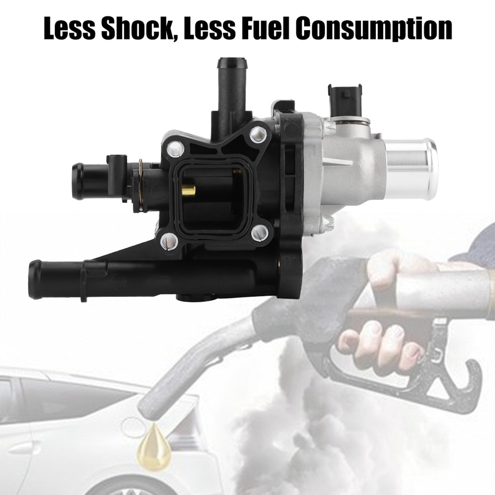 Kühlmittelthermostat Mit Temperaturfühler Und Dichtung Für Cruze 2011–2015, Motorteilnummer 25192228, Einfacher Austausch